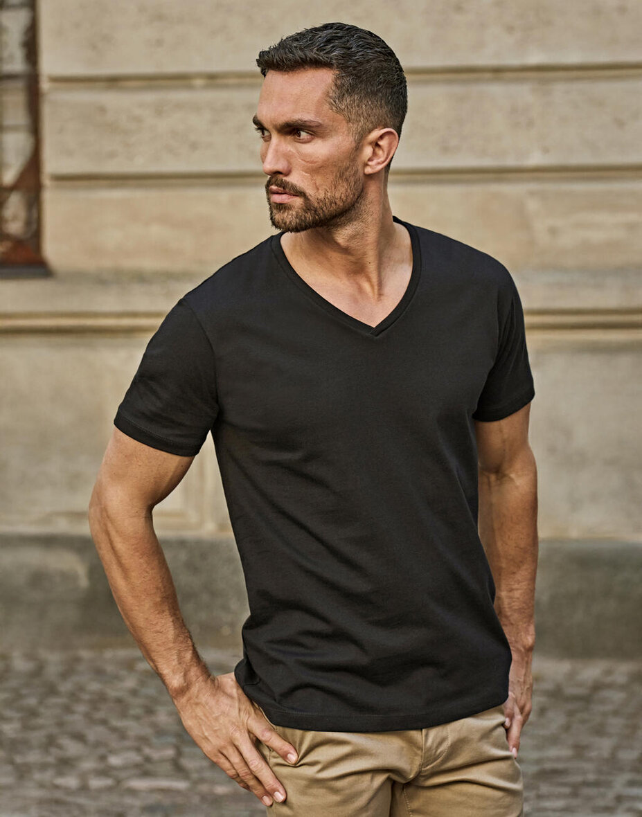 Tee Jays 8006 Men's Fashion V-Neck Sof Tee
