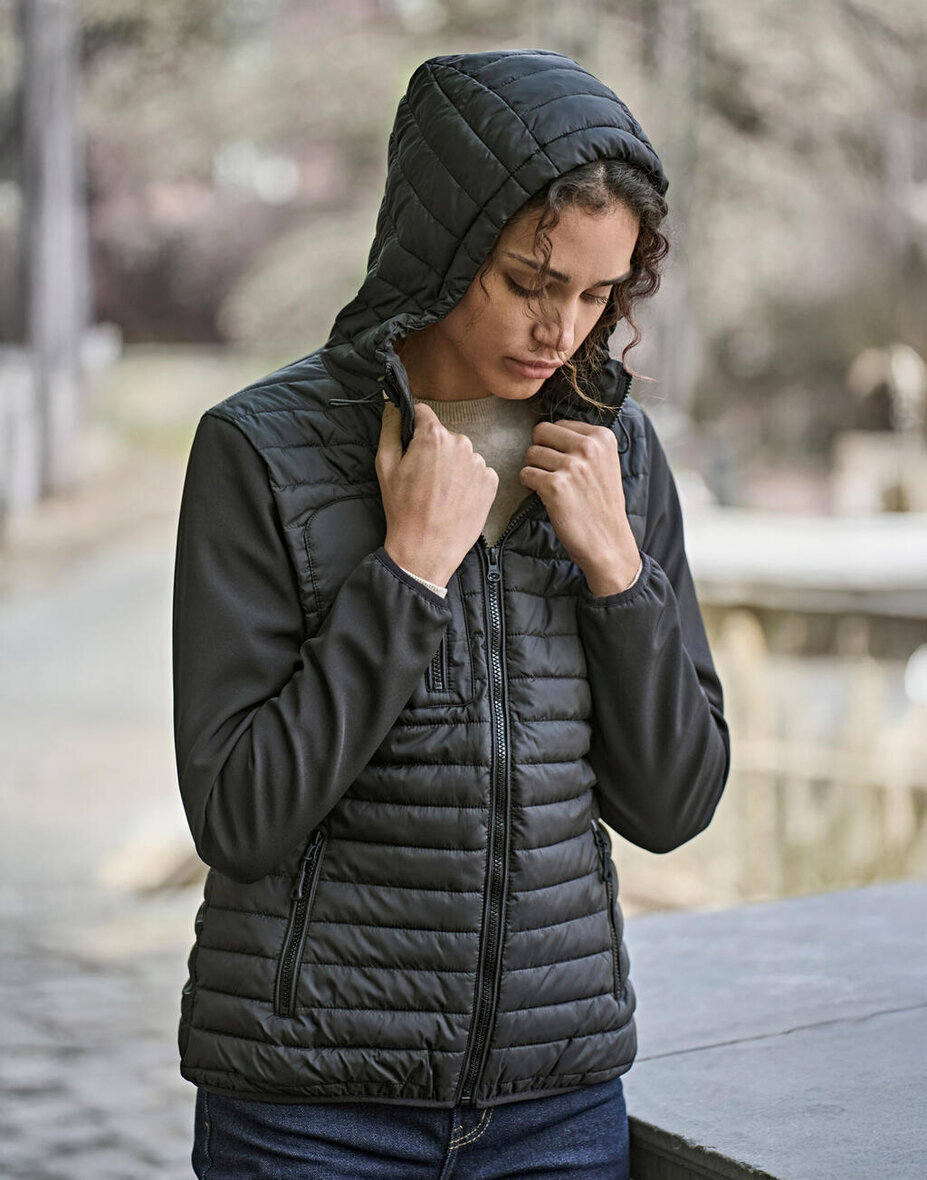 Tee Jays 9629 Ladies' Hooded Crossover Jacket