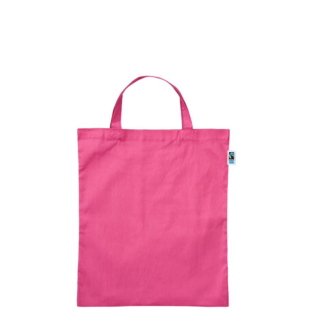 Texxilla T15001 Baumwolltasche mit kurzen Henkeln aus fairer Baumwolle