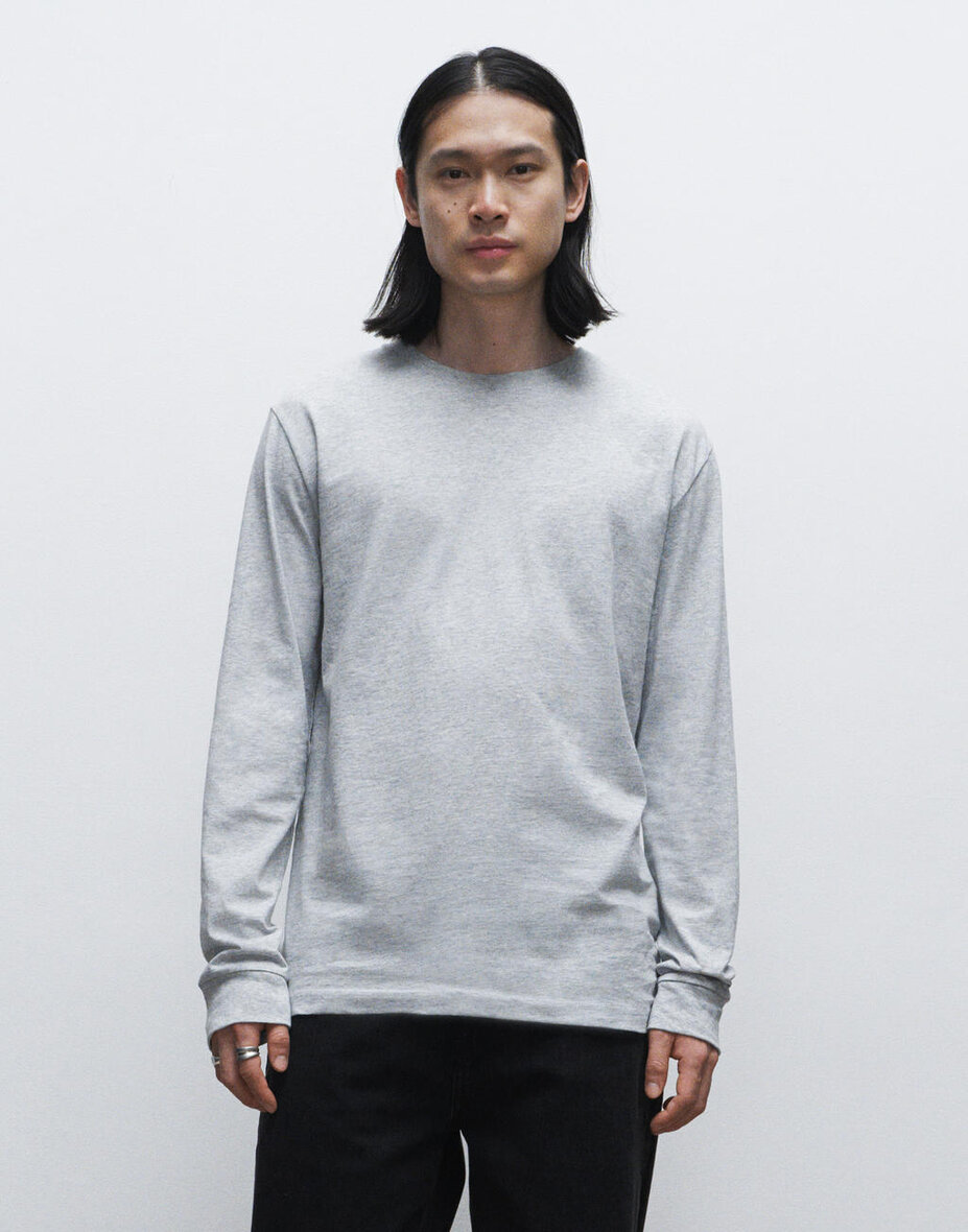True Blanks "by H&M Group" 1148388 Mens Regular Long Sleeve Tee