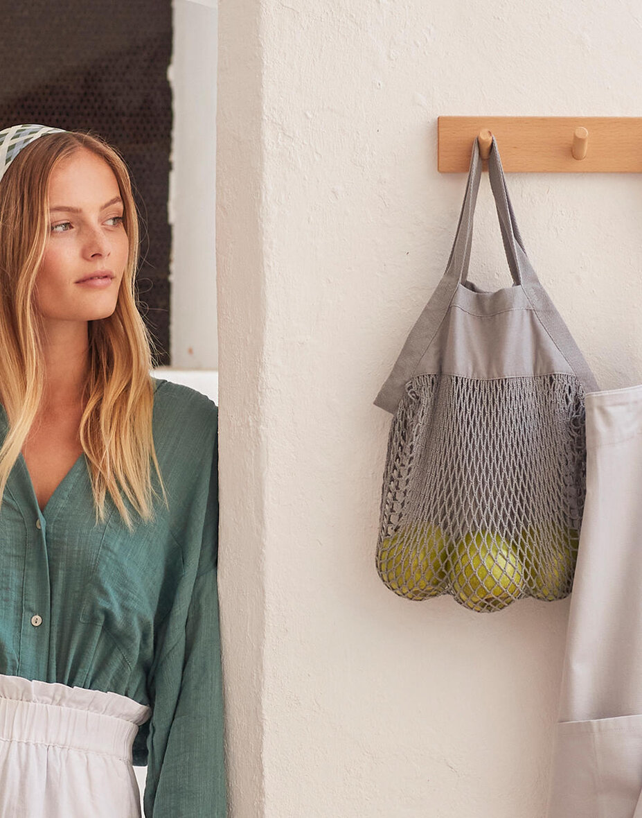 Westford Mill W151 Organic Cotton Mini Mesh Grocery Bag