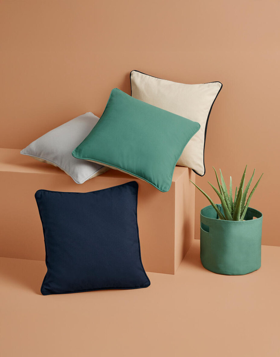 Westford Mill W355 Fairtrade Cotton Piped Cushion Cover
