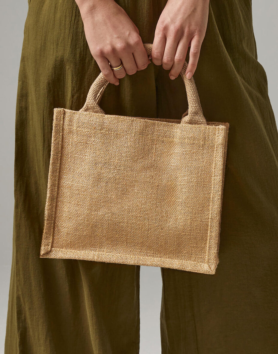 Westford Mill W431 Shimmer Jute Mini Gift Bag